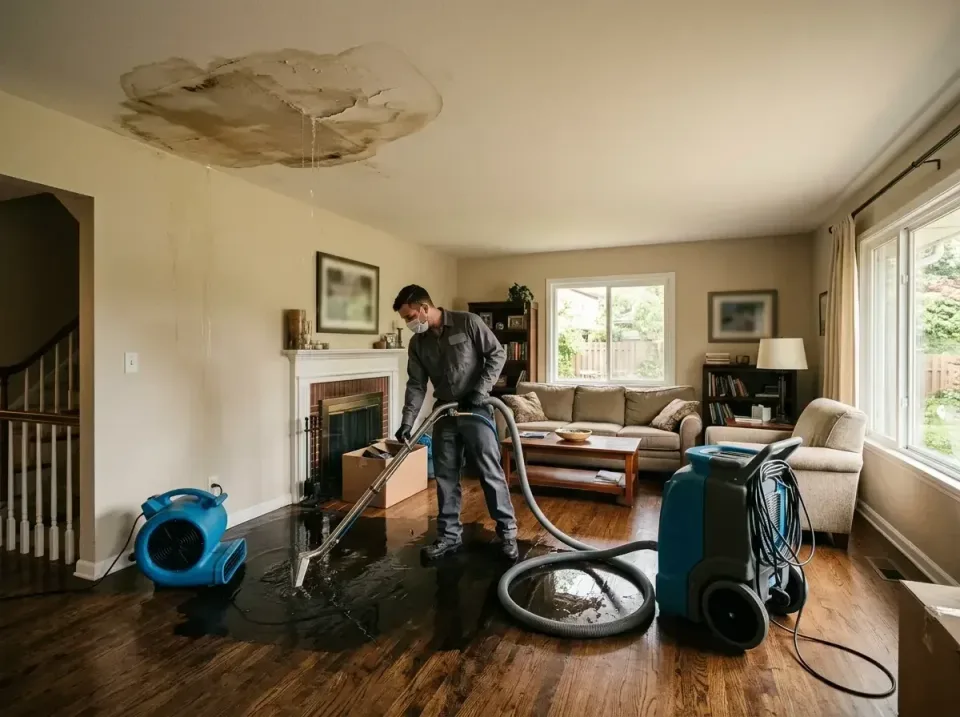 attic-pipe-burst-ceiling-drip-008 — frequently asked questions, Water Damage Restoration & Carpet Care in Springfield, MN